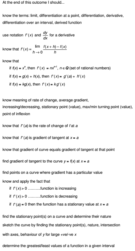 differentiation